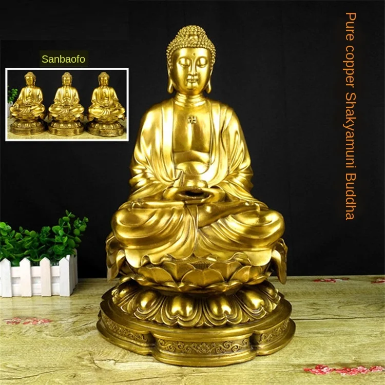 Brass Sakyamuni Buddha Decorations Buddha Buddha Home Dedication Buddhist Supplies