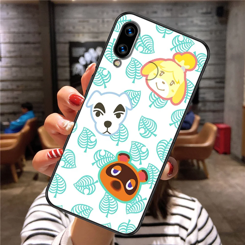

Animal Crossing Phone case For Huawei Honor 6 7 8 9 10 10i 20 A C X Lite Pro Play black trend coque fashion back art cover