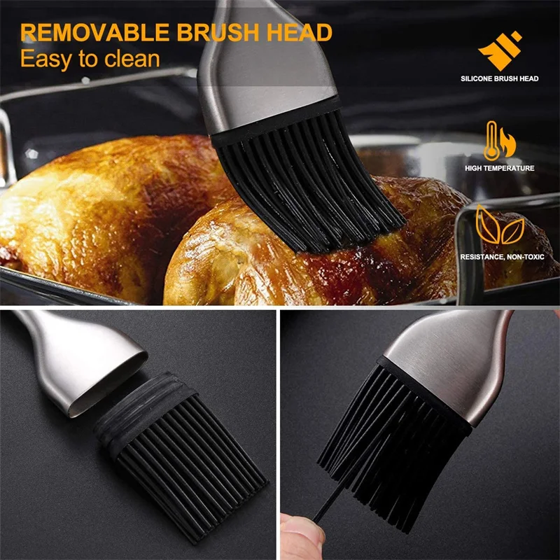 Индейка Baster мясо ИНЖЕКТОР НАБОР шприц трубка насос для готовки нержавеющая сталь