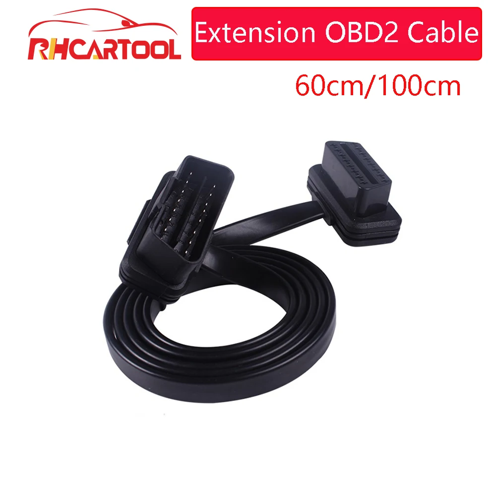Автомобильный 60/100 см 16 контактный OBDII OBD 2 OBD2 Кабельный разъем диагностический