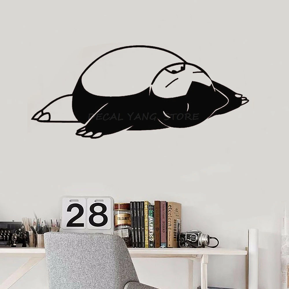 Snorlax настенные наклейки с покемонами детская комната декоративные для дома