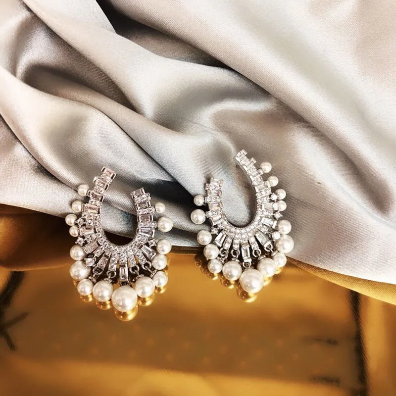 

2020 дизайнерские серьги-гвоздики, роскошные женские элегантные украшения для вечерние Ринок