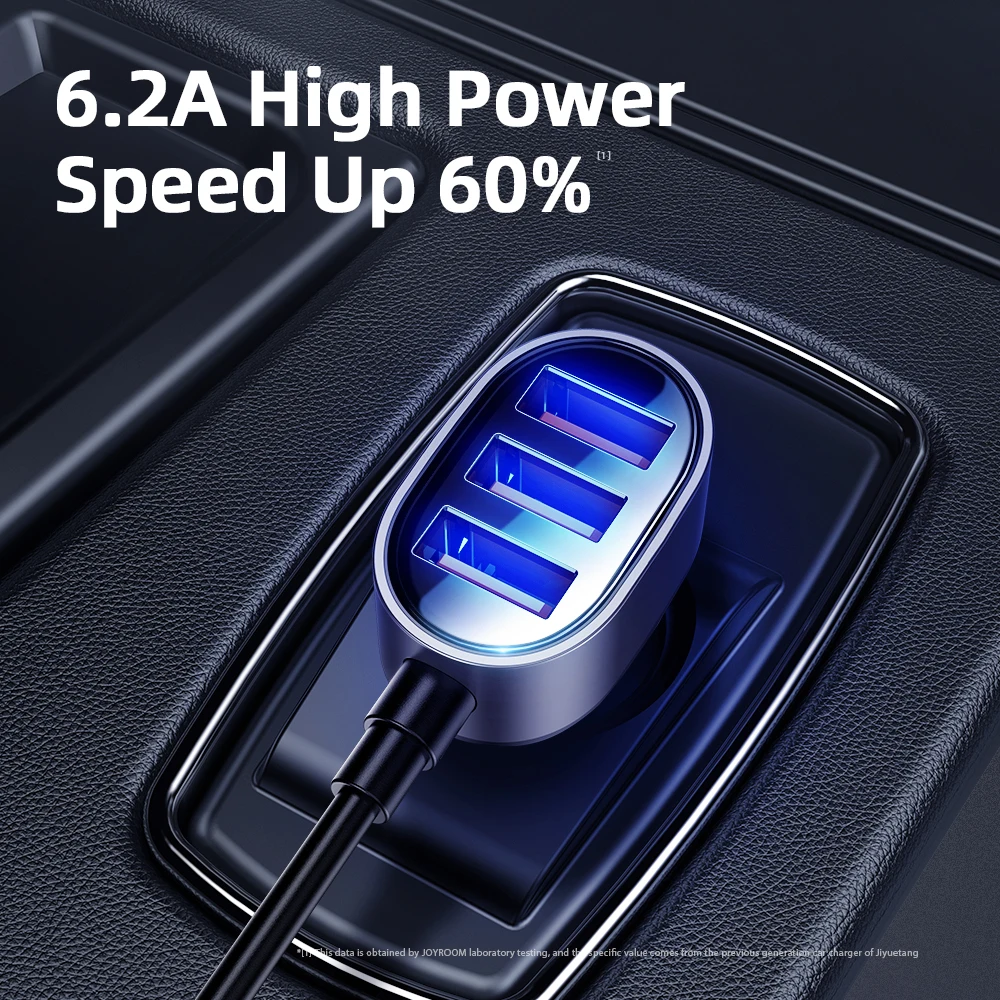

USB Car Charger Quick Charge 4.0 3.0 QC4.0 QC3.0 USB LED Fast Car Charger For iPhone Xiaomi Mobile Phone 12/24V Joyroom