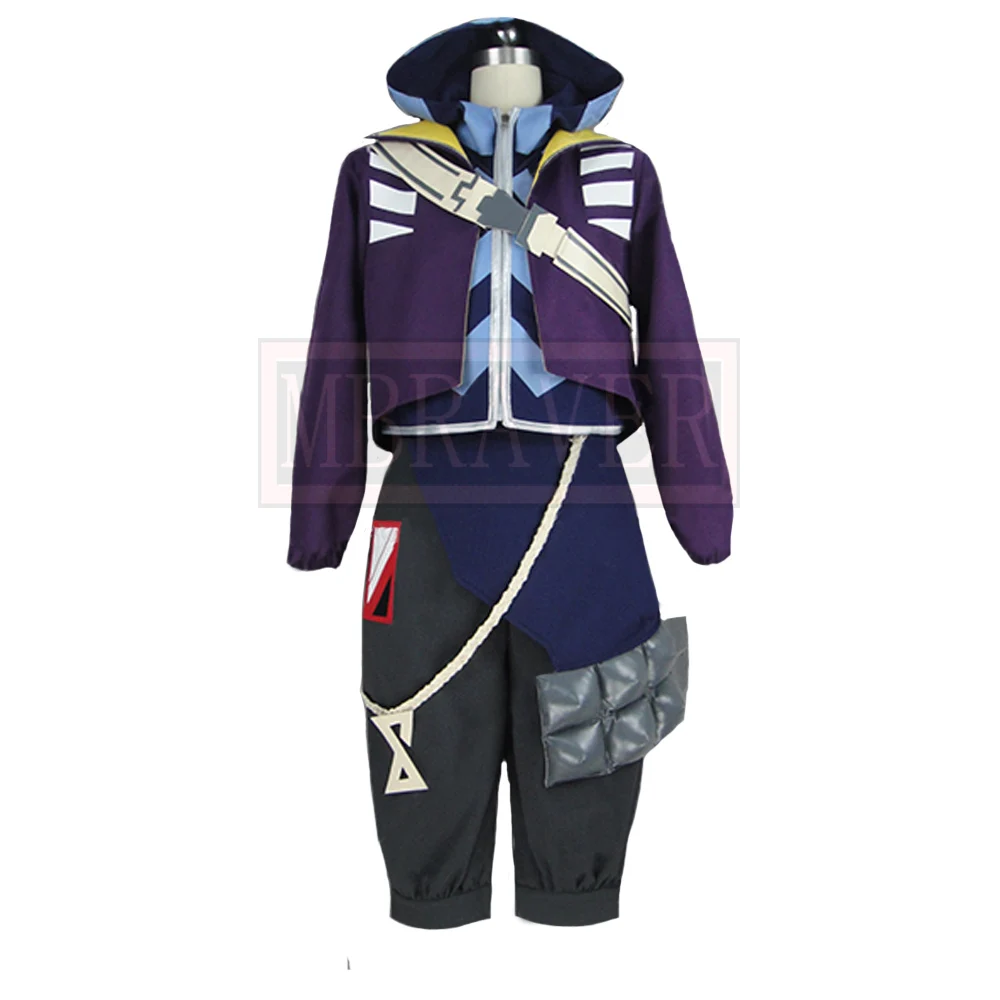 Игра LOL есть повреждения Ekko Косплэй Хэллоуина Рождественская форма