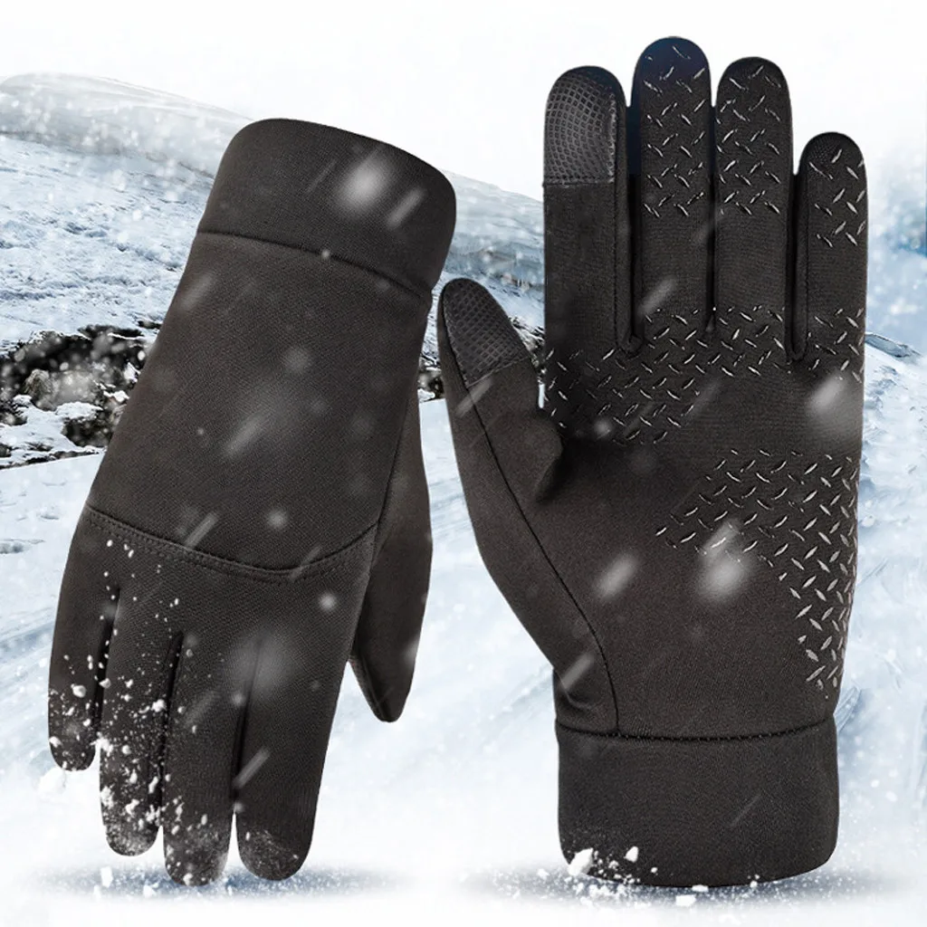 Зимние перчатки для женщин ветрозащитные тактические женские теплые плюшевые