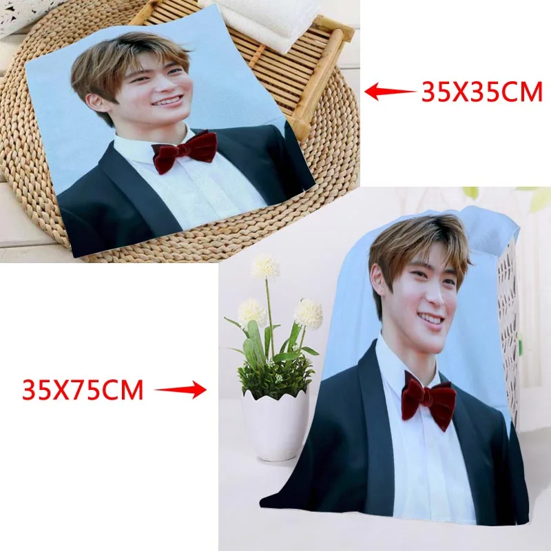 Изготовленное на заказ квадратное полотенце с принтом KPOP NCT JaeHyun абсорбирующее