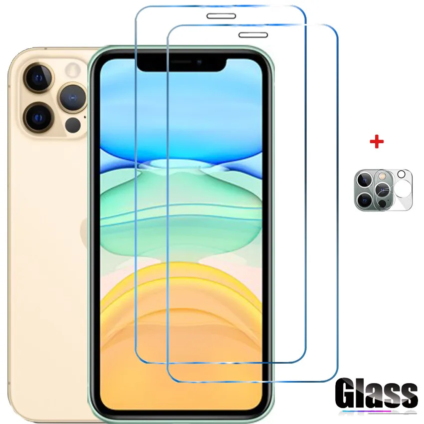 

1~3 pcs Tempered Glass For iphone 12 pro max 13 pro Full Cover Screen Protector iphone 13 mini Glass For Apple iphone 13 pro max