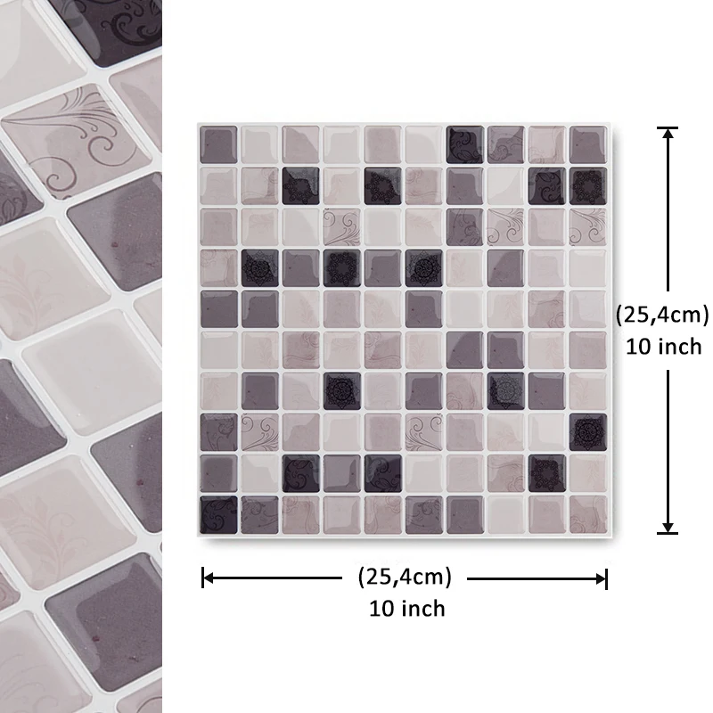 Vivid плитка самоклеящаяся красная водонепроницаемая виниловая 3D пленка и клей
