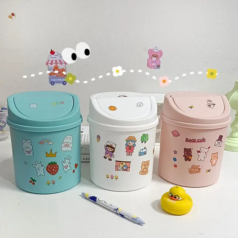 

Мини-корзина для мусора New2021, пластиковая Настольная мини-корзина для мусора, офисные принадлежности, контейнер для мусора, бочка для всякой...