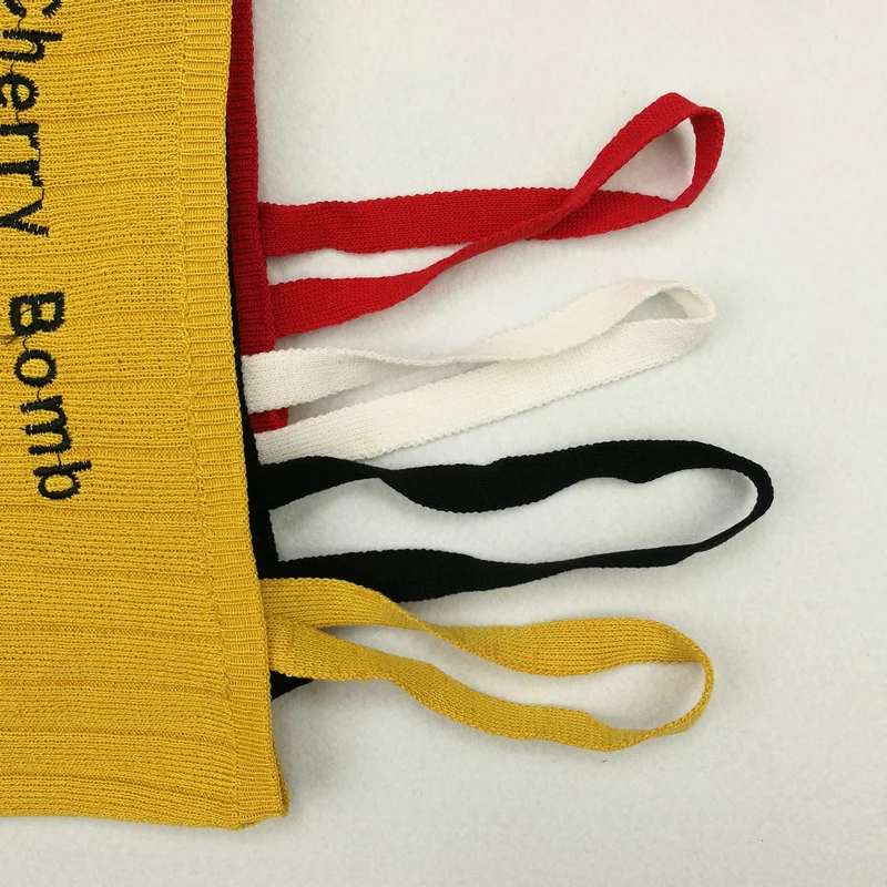 Женский топ с подтяжками пикантный Трикотажный жилет на бретелях-спагетти