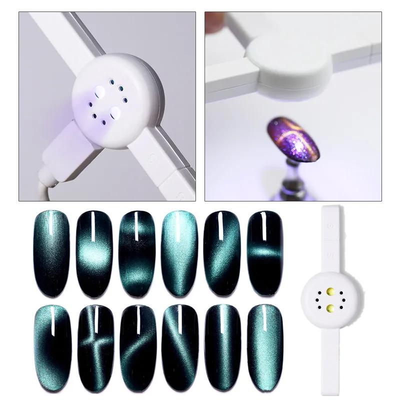 Magnetic UV Lamp Ur Sugar 9D Хамелеон для использования с магнитом Гель-лак для ногтей широкий эффект кошачий глаз УФ-гель лак лазер дизайн ногтей гель замочить от УФ светодиодный Гель-лак - Цвет: Magnetic UV Lamp