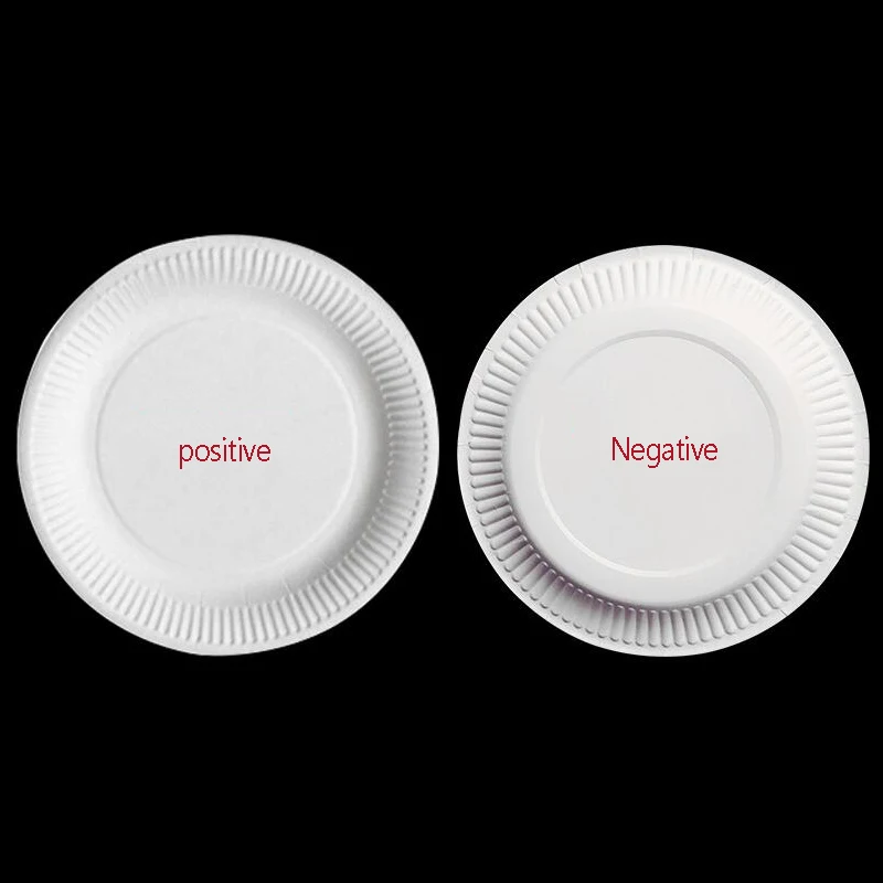 Одноразовая белая бумажная тарелка 5-10 дюймов для торта на день рождения