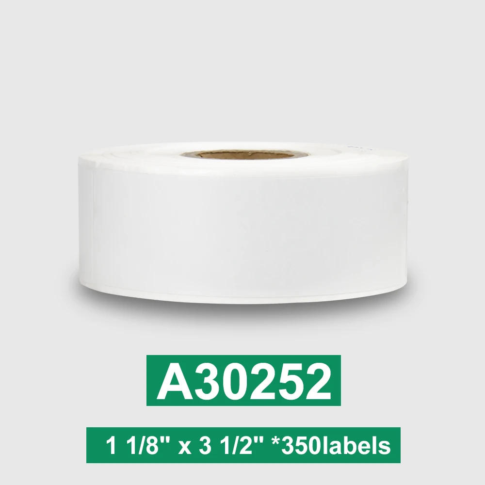 Совместимость 30252 DYMO адресные этикетки тепловые бумажные 1 1/8 &quotx 3 1/2&quot для LabelWriter