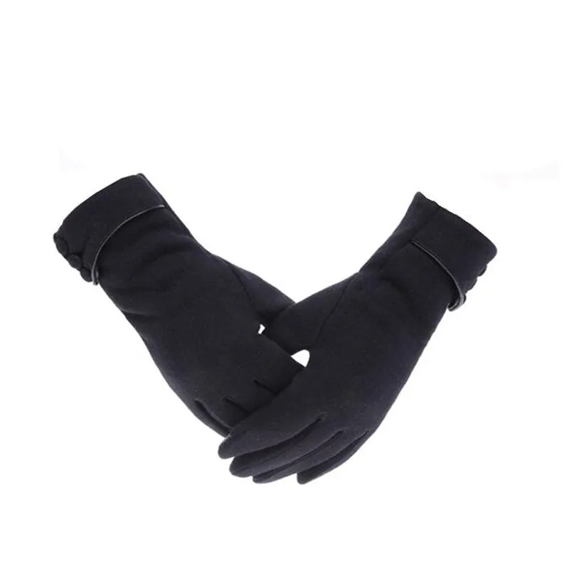 

Female Full Fingers Gloves Women Winter Warm Skiing Mittens Gloves Suede Stitching Wrist Gloves Motorcycle Riding Accessories