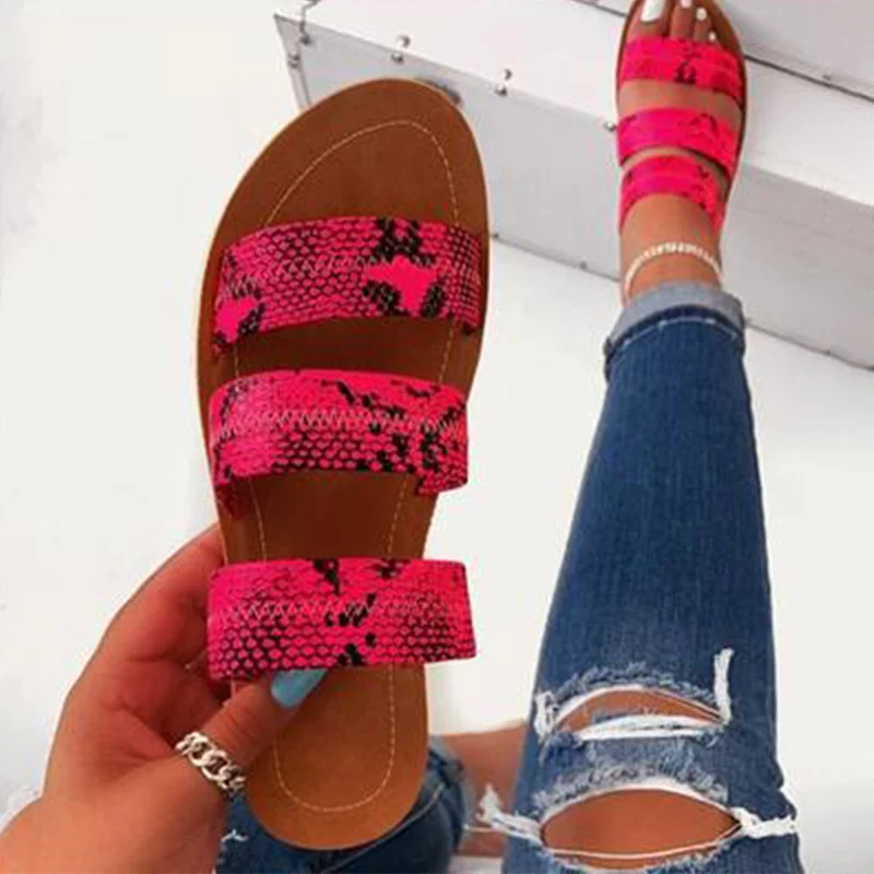 

Women Flat Slippers Serpentine Summer Female Cool Flip Flops Comfort Outside Beach Flip Flops Ladies Slides Casual Shoes