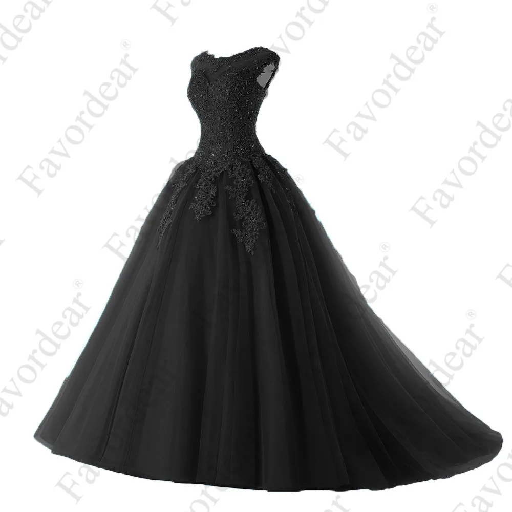 BLF-98-black Favordear Пышное милое платье с бисером 16 Vestidos De 15 Anos с коротким рукавом серое бордовое бальное платье вечерние платья - Цвет: BLF-98-black