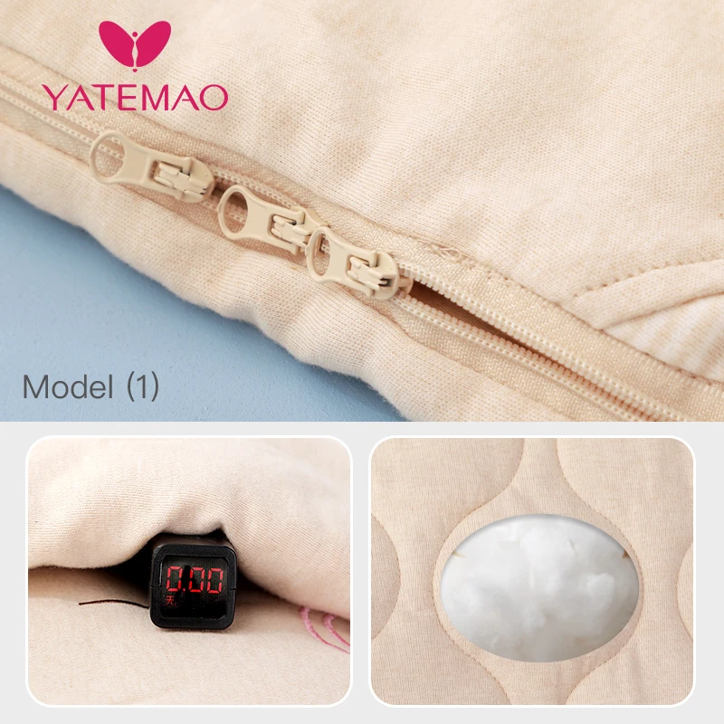 YATEMAO/зимние теплые спальные мешки для новорожденных вязаная Пеленка на пуговицах