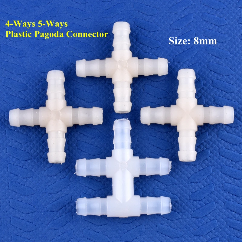 

Соединитель шланга для аквариума, 4 канала, 8 мм, 5-200 шт.