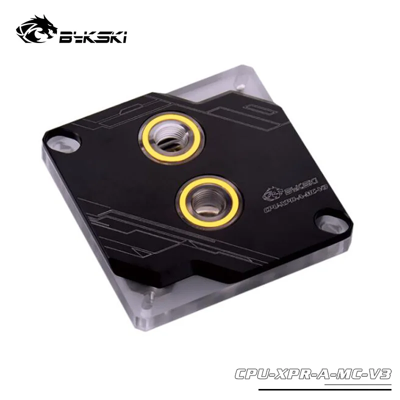 Bykski Процессор блок для Intel LGA 1150 1151 1155 1156, 2011,2066 I7, процессорный кулер, 5v 3pin, 12v 4pin, черный Процессор-XPR-A-MC-V3