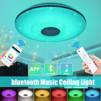 bluetooth music rgb smart led ceiling light 48w with app dimmable mordern smart ceiling lamp for home light living room lighting