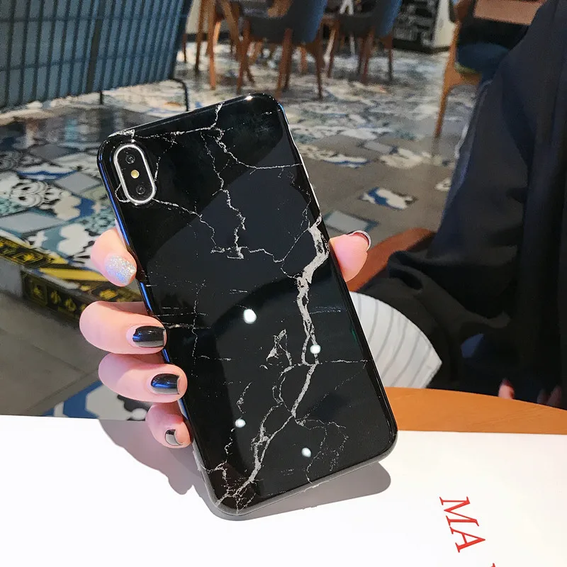 8 Мраморный чехол для Coque iphone 11 Pro Max 7 XS MAX чехол из мягкого ТПУ задняя крышка для iphone 6 6S 7 8 Plus iphone X XR чехол - Цвет: 8