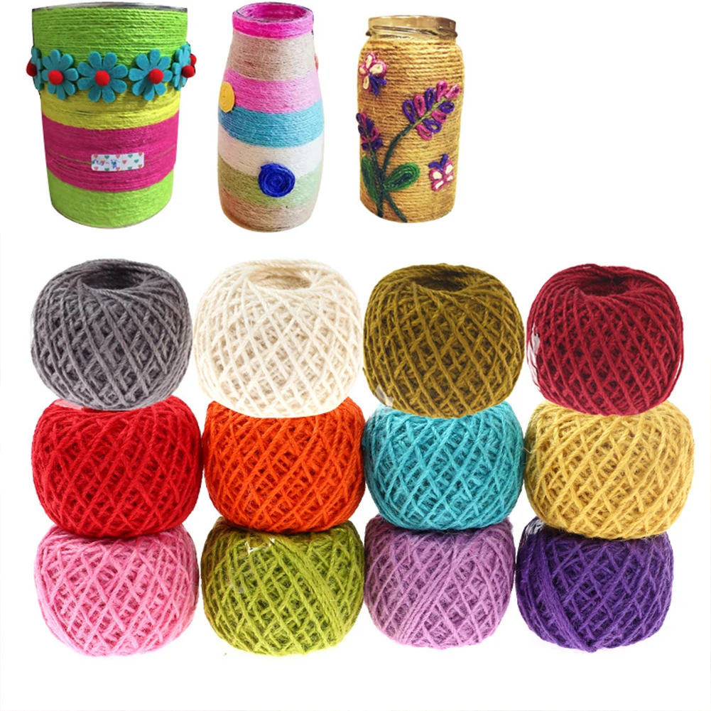 Джутовая веревка из пеньковой веревки вечерние и рождественские товары 50 м