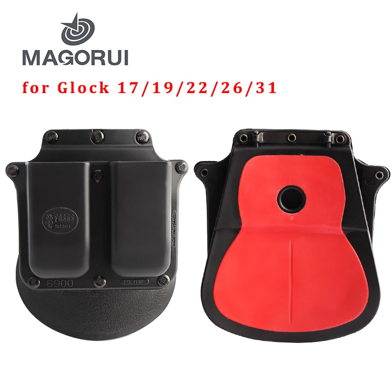 

Тактическая кобура MAGORUI для Glock 17 19 22 26 31, кобура для пистолета, чехол для страйкбола с зажимом, аксессуары для охоты
