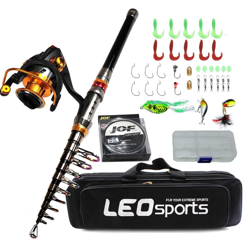 1 8 3 6 м углерода телескопическая удочка комбо спиннингом рыбалка комплект