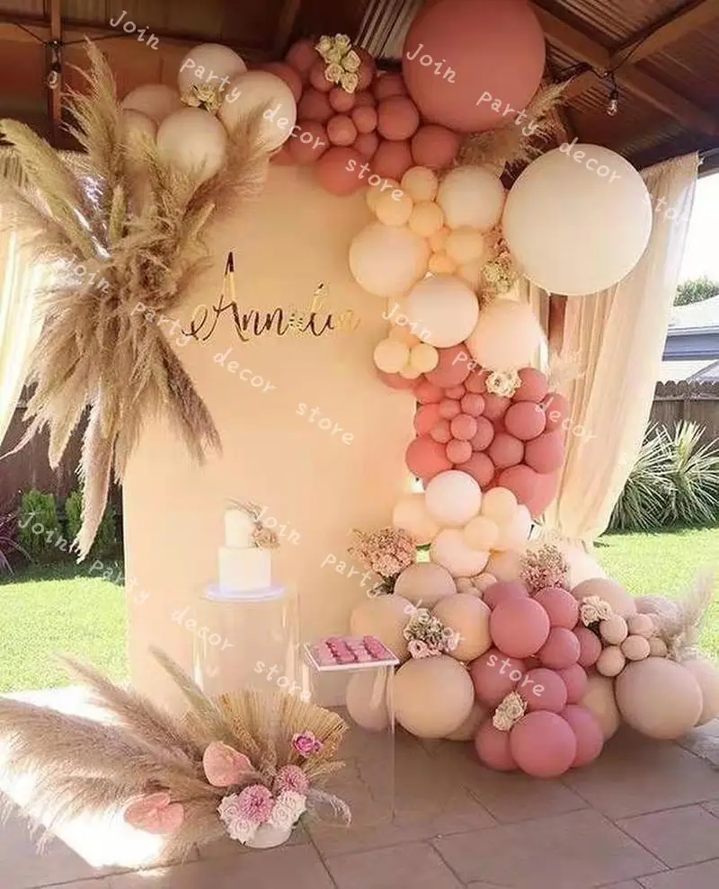 

Baby Shower DIY Pastel Dusty Pink Balloons Garland Arch Kit Birthday Party Decoration Wedding Anniversary Ballons TOYS Accessor