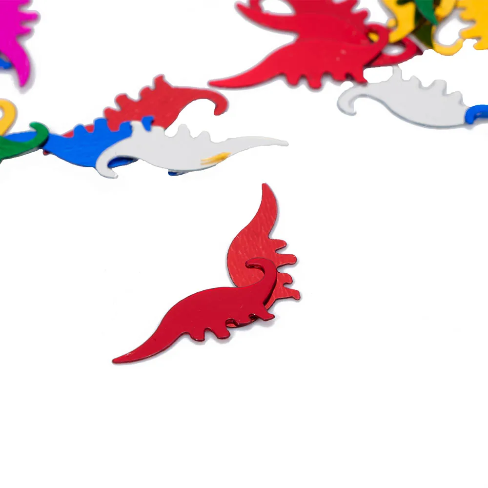 Конфетти в форме динозавра для вечеринки смешанные цвета настольные украшения