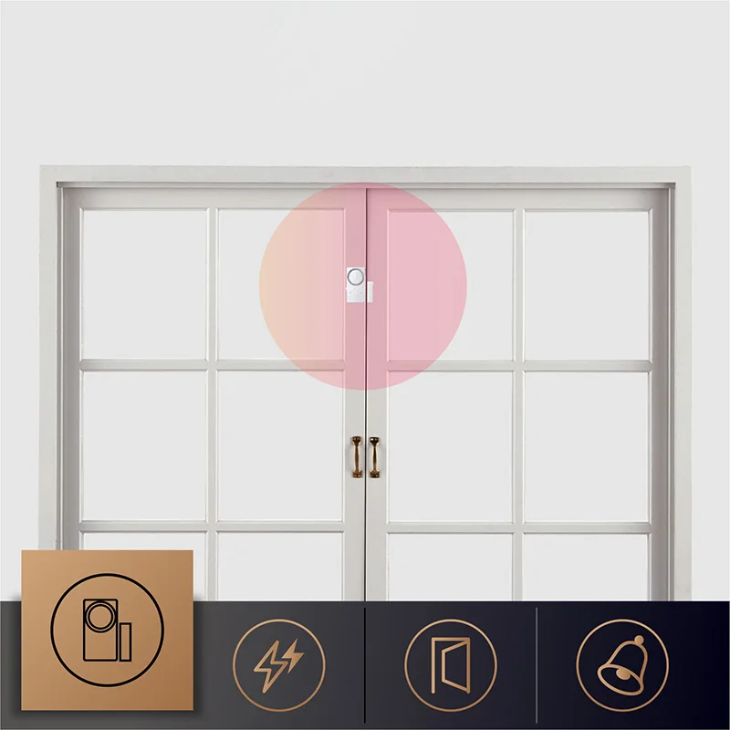 Магнитная сигнализация для дверей и окон Беспроводная 110 дБ дома гаражей