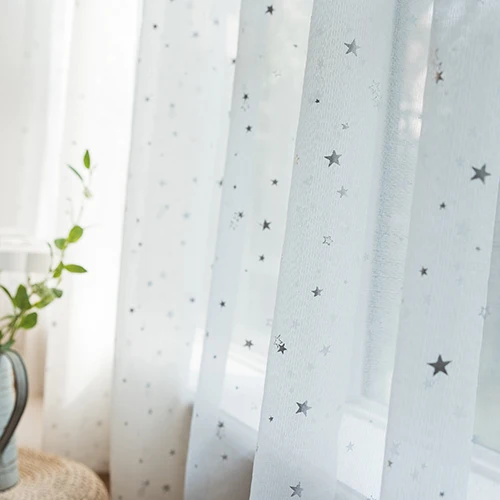 

Tounw Плотные шторы с принтом звезд черные