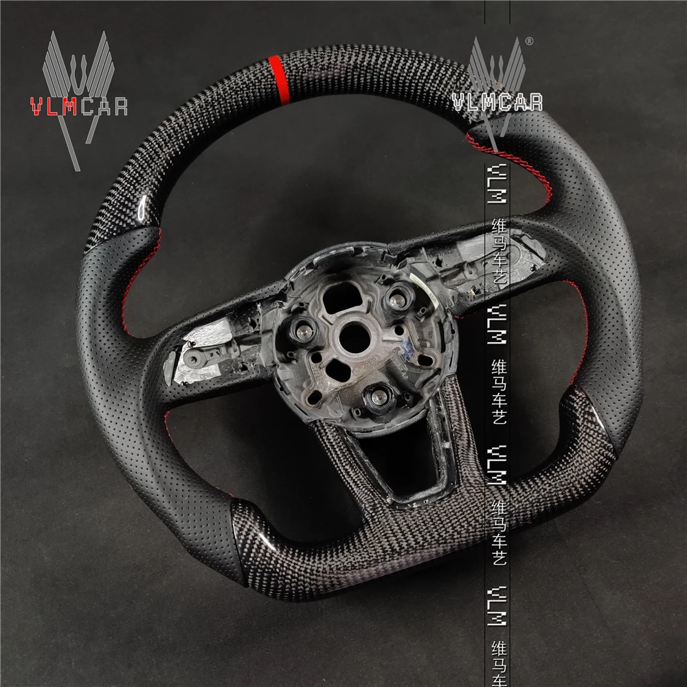 Индивидуальное индивидуальное рулевое колесо Audi из углеродного волокна/отделка