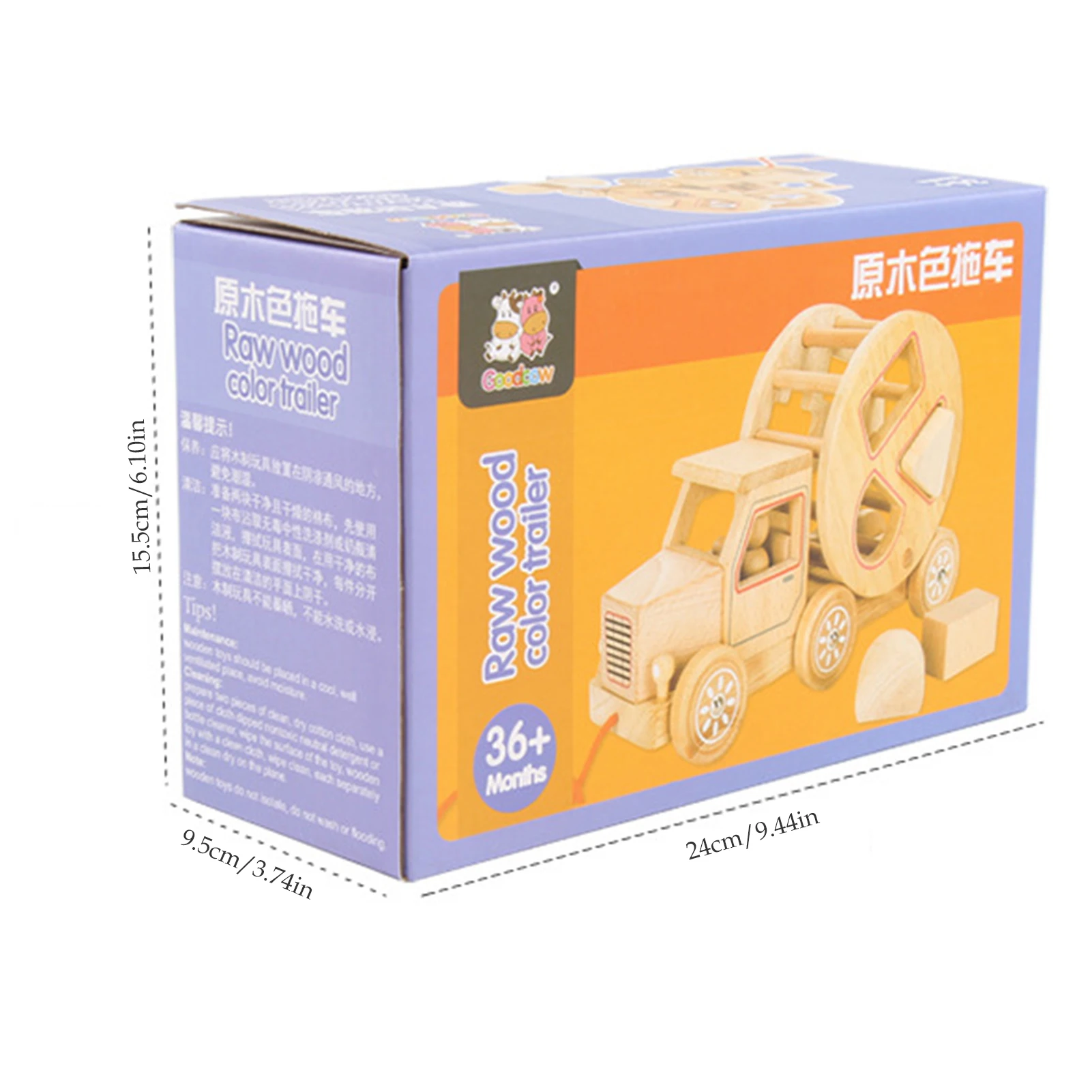 

Children's Building Block Toy Wooden Car Toy Educational Montessori Educational Wooden Toys Geometric Shape Matching Toys Gift