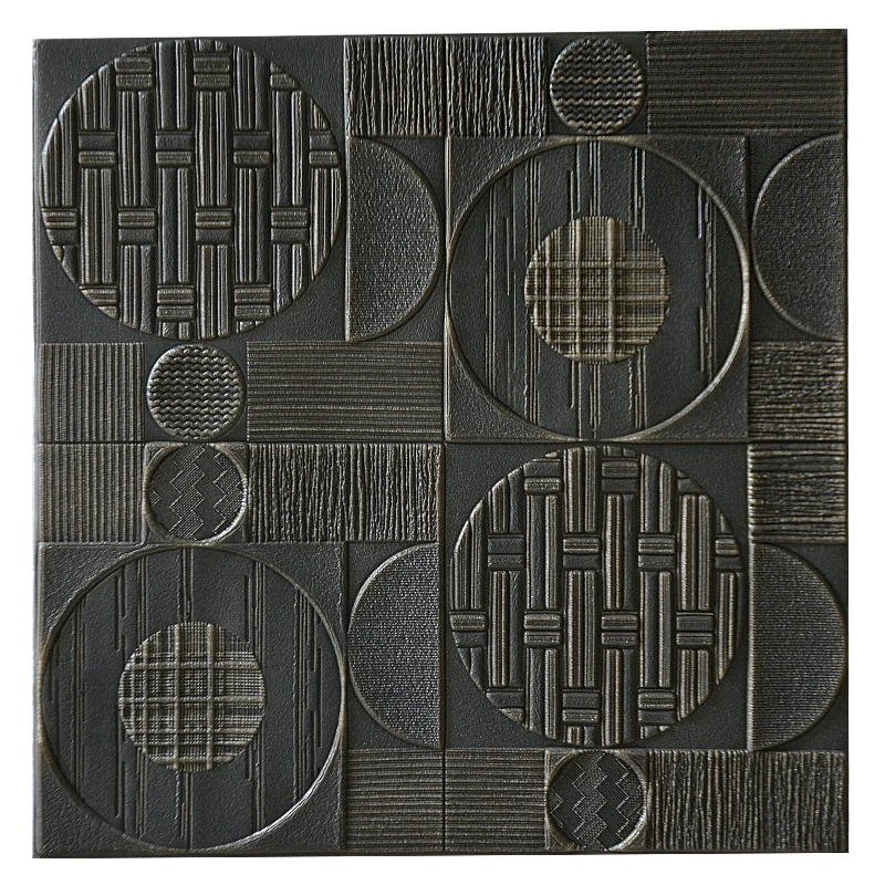 Dark gray 3D наклейки на стену плотные обои для гостиной стены спальни украшения комнаты классический узор креативный анти-столкновения - Цвет: Dark gray