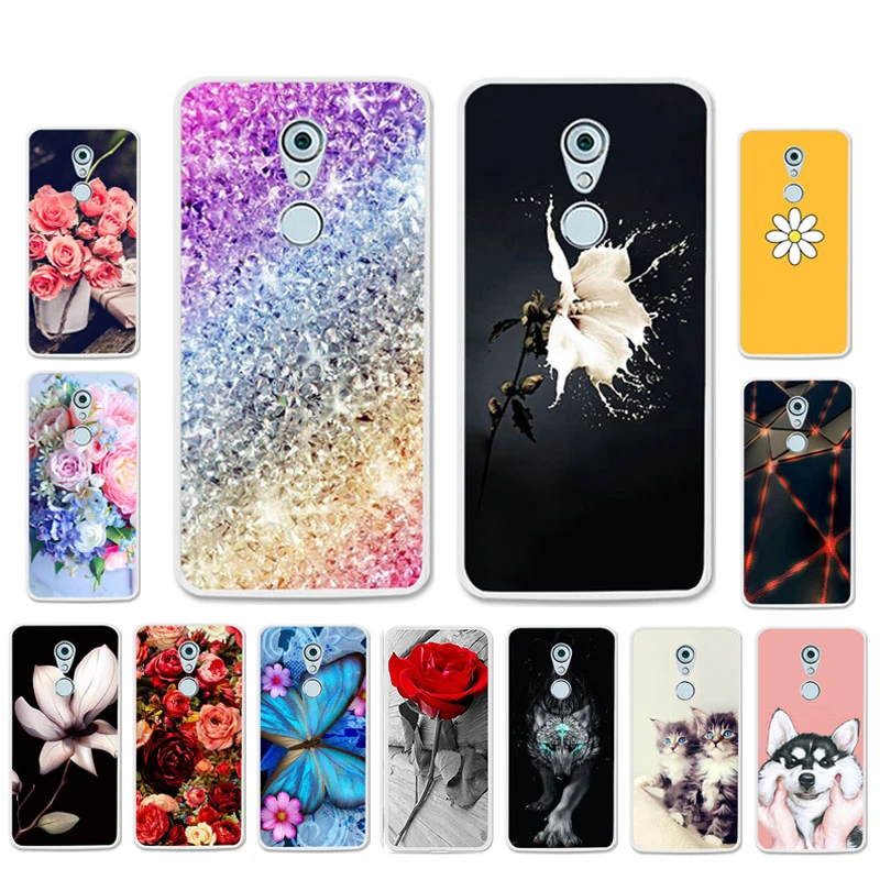 Ojeleye DIY узорный силиконовый чехол для zte Axon 7 Mini чехол Мягкие Мультяшные из ТПУ чехол для zte Axon 7 Mini Чехлы противоударный чехол