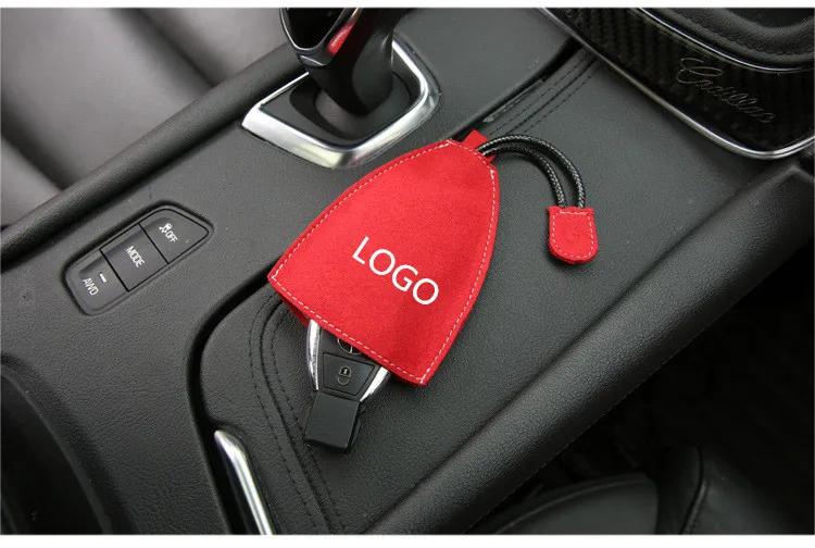 Top Layer Leather Universal Auto Key Case with High Quality Suede Car Wallet for LADA Volvo Lotus SAAB Ssangyong Jaguar KIA | Автомобили и