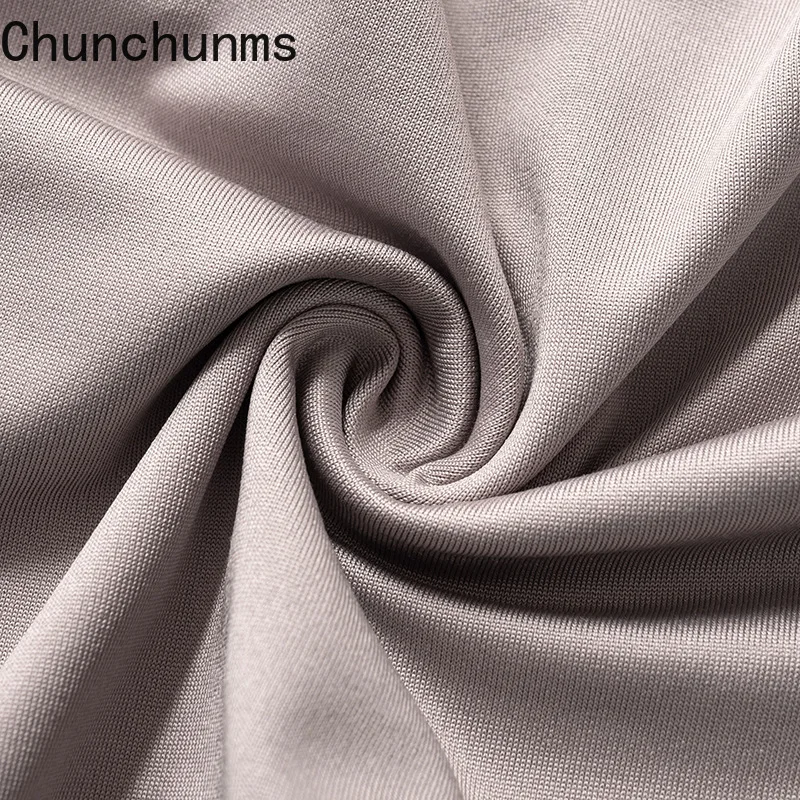 

2021 Women Gray Night Suits Summer Flare Long Sleeve Hollow Out Bandage Skew Shoulder Crop Top+Skirt 2 Pcs Set Clubwear