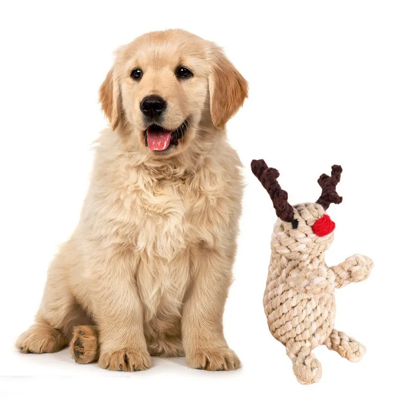 Sika олень плетеная веревка для кошек жевательная игрушка собак интерактивные