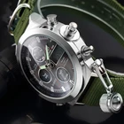 Мужские спортивные часы с нейлоновым ремешком, армейские, военные, водонепроницаемые, со светодиодной подсветкой, цифровые и аналоговые часы