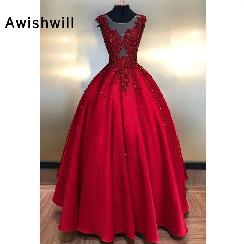 

Новые бордовое бальное платье вечерние платья для женщин длиной до пола с аппликацией из бисера атласная Кепка рукав африканские платья дл...