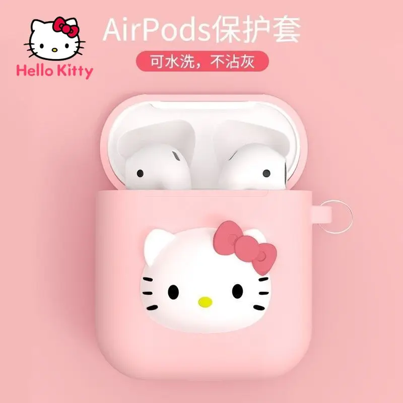 

Hello Kitty Apple wireless bluetooth compatible earphone protective case is suitable for Apple Airpods1/2/3 generations