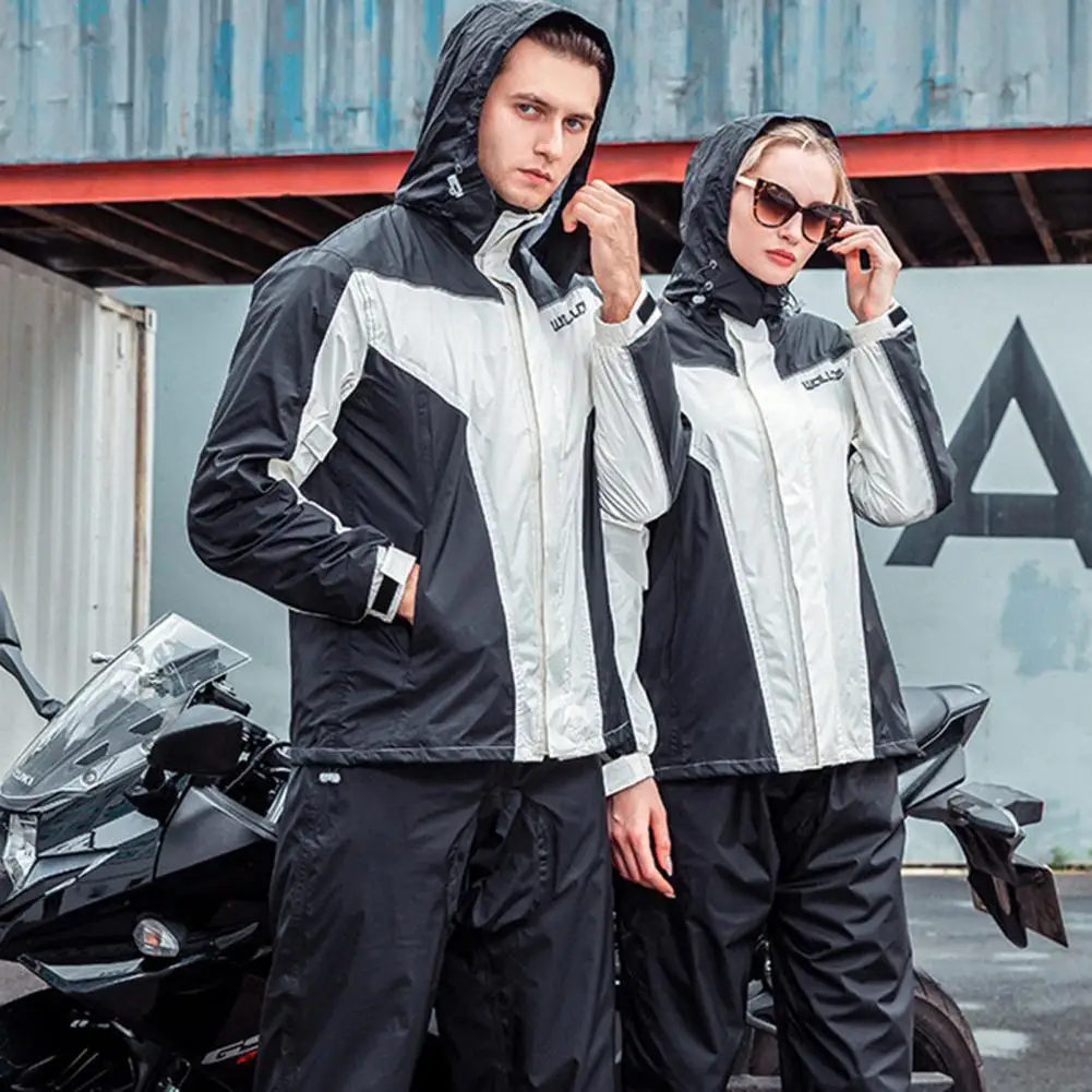

Waterproof Motorcycle Raincoat +Rain Pants Poncho Motorcycle Rain Suit Motor Rain Jacket Riding Motorbike Rain Coat
