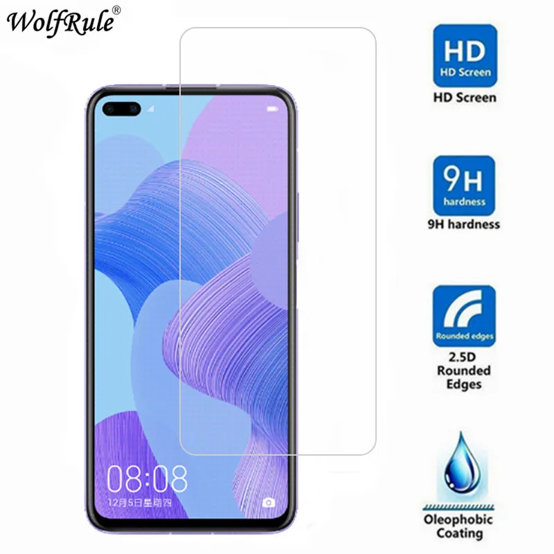 2 шт. защита для экрана Huawei Nova 6 закаленное стекло nova6 защитная пленка ультратонкое