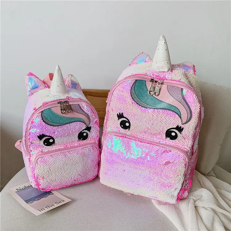 Small Candy JI HAO брендовый дизайн детский рюкзак из искусственной кожи на молнии женский рюкзак для путешествий модные блестки большой емкости Симпатичные Рюкзаки - Цвет: Small Candy