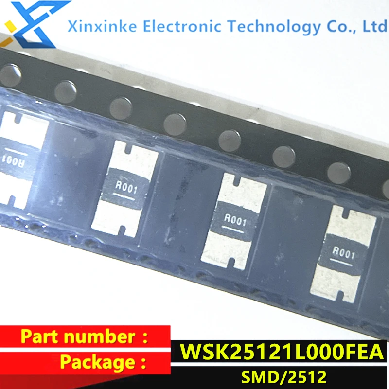 WSK25121L000FEA SMD 1 Вт 1% Ом 2512 1mR R001 250PPM 4-контактный чувствительный резистор новый