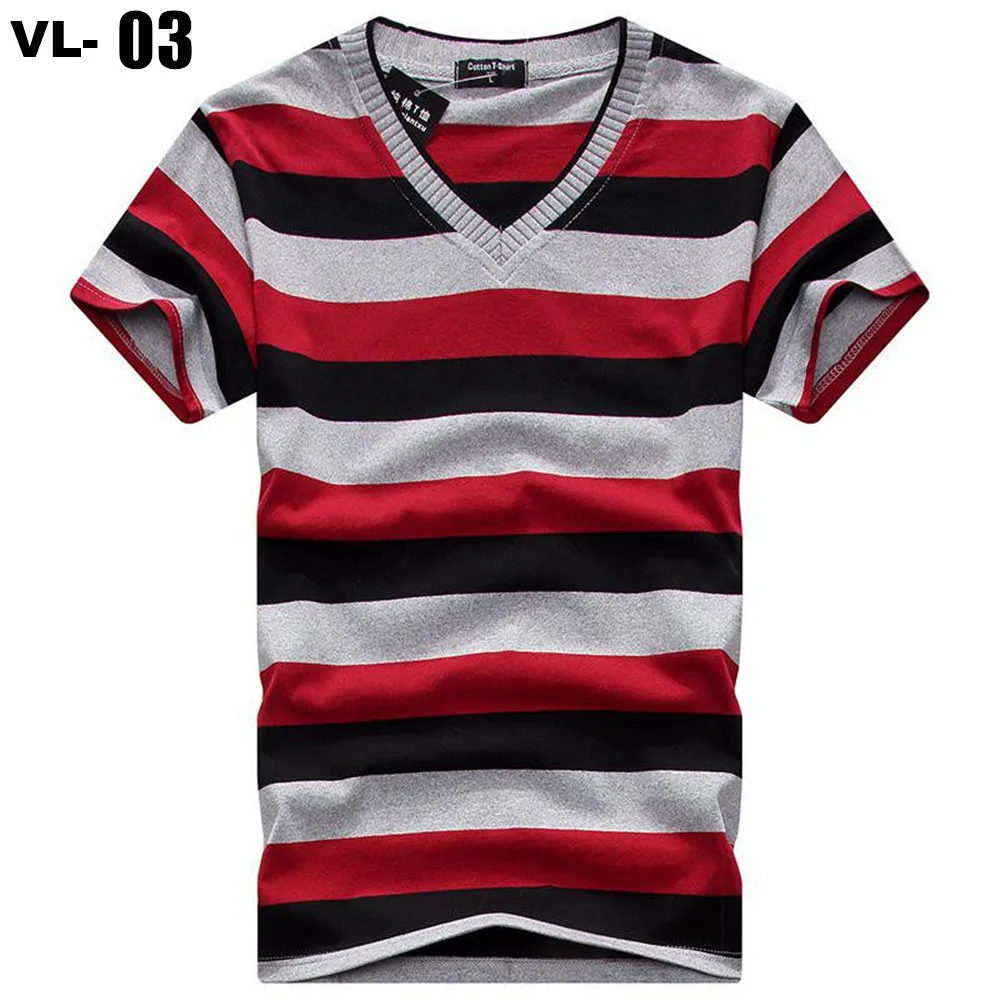 

Hot Mens t-shirts Fashion Cotton Tops Tees Short Sleeve Brand Stripe T Shirt Men Summer Clothing New Casual T shirts