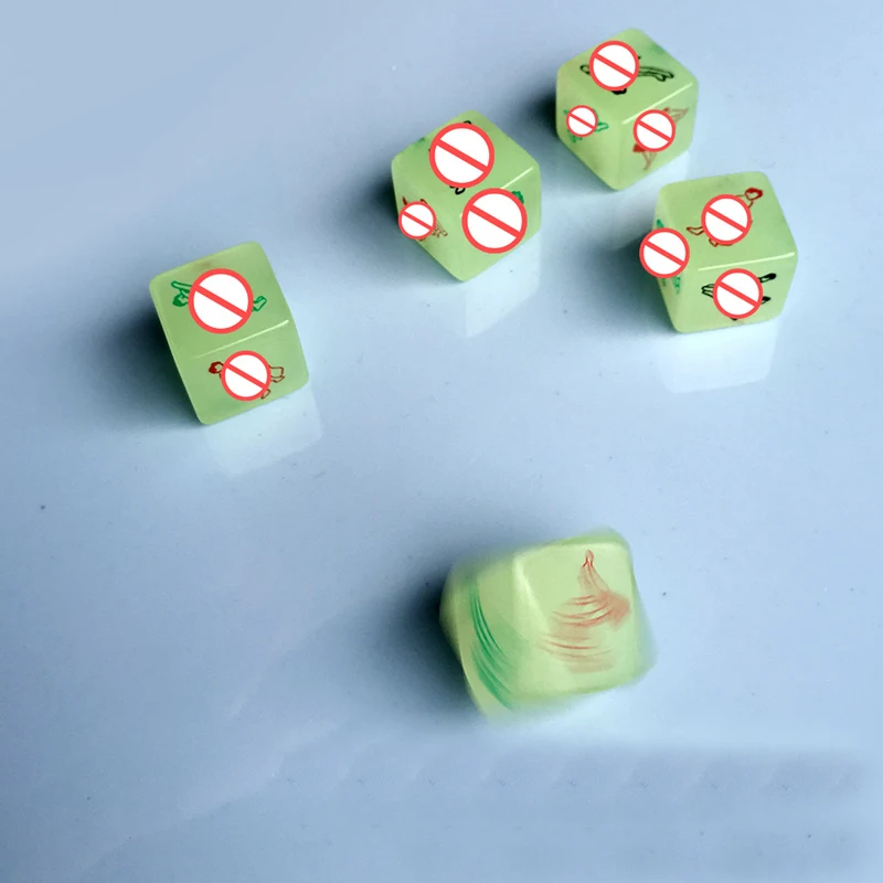 2 шт. светящиеся сексуальные игральные кости парные экзотическая осанка игра