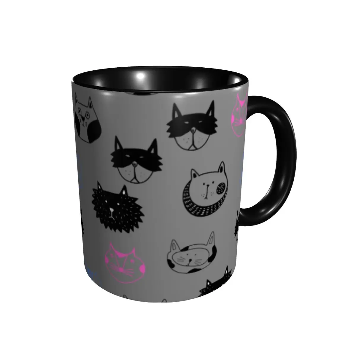 

Ceramic Cup Classic Curved Cup, with smooth curve and high temperature resistant frosted coffee cup gift cup 330ml.