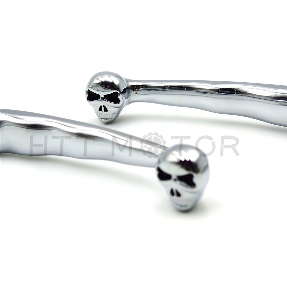 Aftermarket Бесплатная доставка мотоцикл части Хром Череп Тормозные сцепления рычаги